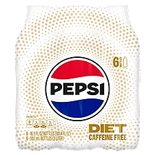 Pepsi Diet Soda, 16.9 fl oz, 6 count