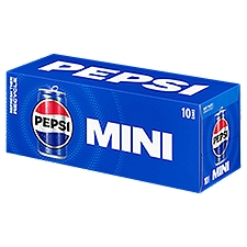 Pepsi Mini Soda, 7.5 fl oz, 10 count