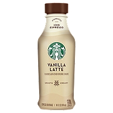 Starbucks Vanilla Latte, Iced Espresso, 14 Fluid ounce