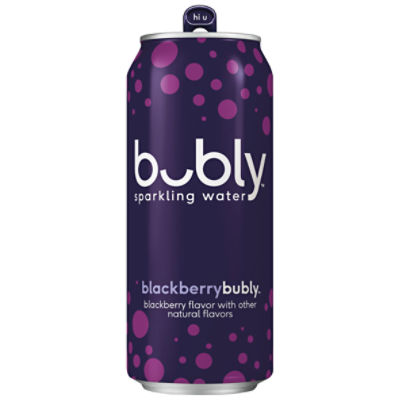 bubly Sparkling Water, Blackberry Flavor, 16 Fl Oz