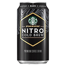 Starbucks Nitro Cold Brew Unsweetened Black Premium Coffee Drink, 9.6 fl oz