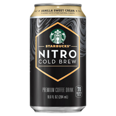Starbucks Nitro Cold Brew Vanilla Sweet Cream Premium Coffee Drink, 9.6 fl oz