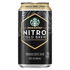 Starbucks Nitro Cold Brew Vanilla Sweet Cream Premium Coffee Drink, 9.6 fl oz
