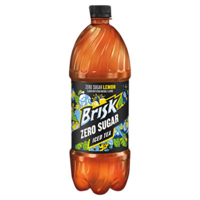 Brisk Iced Tea Zero Sugar Lemon Flavor 1 L Bottle