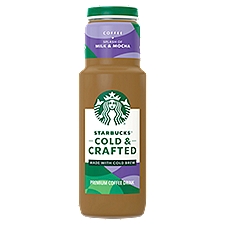 Starbucks Cold & Crafted Coffee + Splash of Milk & Mocha Premium Coffee Drink, 11 fl oz