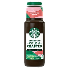 Starbucks Cold & Crafted Sweetened Black Premium, Coffee Drink, 11 Fluid ounce