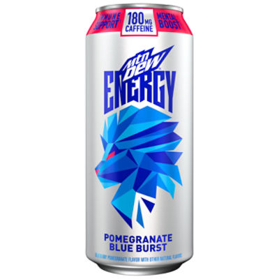 Mtn Dew Energy Drink Pomegranate Blue Burst Blueberry Pomegranate