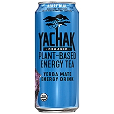 Yachak Organic Plant Based Energy Tea Berry Blue Blueberry, Yerba Mate Energy Drink, 16 Fluid ounce