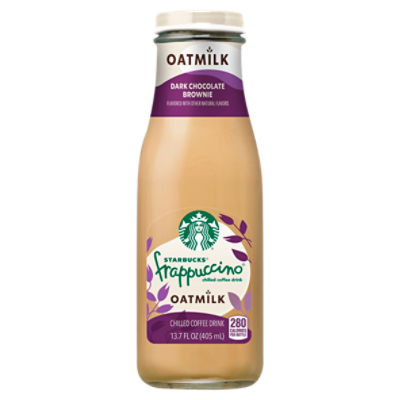 Starbucks Frappuccino Chilled Coffee Drink Oatmilk Dark Chocolate Brownie 13.7 Fl Oz Bottle, 13.7 Fluid ounce