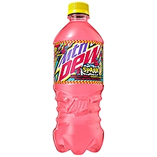 Mtn Dew Spark Soda Raspberry, Lemonade, 20 Fluid ounce