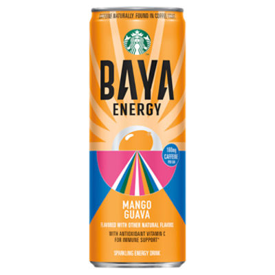 Starbucks Baya Energy Sparkling Drink Mango Guava, Energy Drink