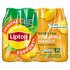 Lipton Pineapple Mango Green Tea, 16.9 fl oz, 12 count