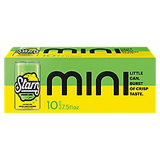 Starry Mini Lemon Lime Flavored Soda, 7.5 fl oz, 10 count