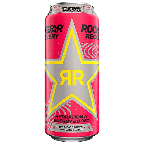 Rockstar Recovery Strawberry Lemonade Energy Drink, 16 fl oz