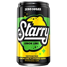 Starry Zero Sugar Lemon Lime Flavored Soda, 7.5 fl oz