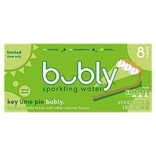 Bubly Key Lime Pie Sparkling Water, 12 fl oz, 8 count