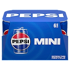 Pepsi Soda Cola 7.5 Fl Oz 6 Count, Paperboard, 45 Fluid ounce