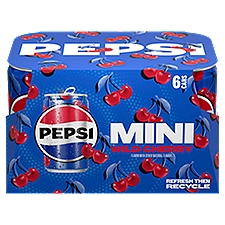 Pepsi Soda Wild Cherry 7.5 Fl Oz 6 Count, Paperboard, 45 Fluid ounce