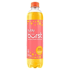 Bubly Burst Peach Mango Sparkling Water Beverage, 16.9 fl oz, 16.9 Fluid ounce