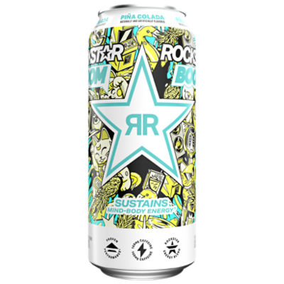 Rockstar Boom Energy Drink Pina Colada 16 Fl Oz