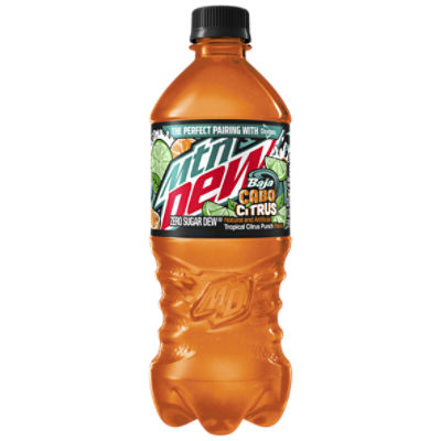 Mountain Dew Soda Baja Cabo Citrus 20 Fl Oz