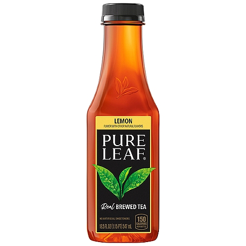 Pure Leaf Lemon Real Brewed Tea, 18.5 fl oz
Congratulations! You just picked real brewed iced tea, which means it's brewed from REAL tea leaves picked at their freshest, never from powder or concentrate (like some other iced teas). Plus, it's sweetened with real sugar, with no added color. So, enjoy the delicious and refreshing taste of tea, brewed for you by Pure Leaf. To learn more about Pure Leaf go to www.pureleaf.com