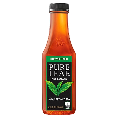 Congratulations! You just picked a real brewed iced tea, which means it's brewed from REAL tea leaves picked at their freshest, never from powder or concentrate (like some other iced teas). Plus, there is no sugar, so you get to enjoy the pure, delicious and refreshing taste of tea, brewed for you by Pure Leaf. To learn more about Pure Leaf go to www.pureleaf.com
