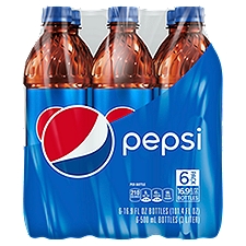 Pepsi Classic Cola - 6 Pack Bottles, 101.4 Fluid ounce