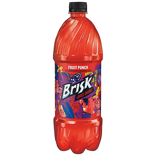 Brisk Juice Drink, Fruit Punch, 1 Liter