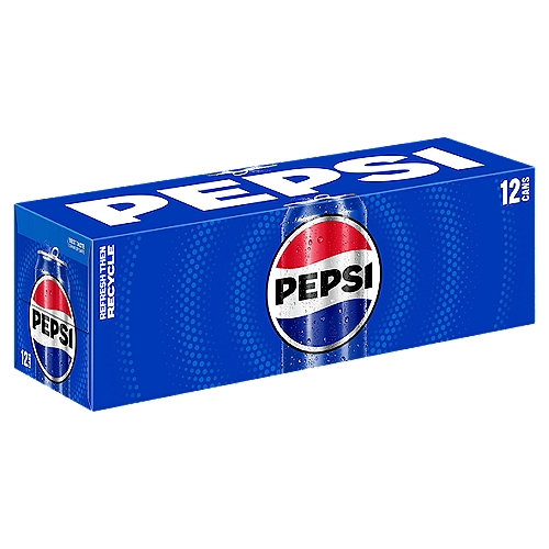 12 fl oz each. Fridge Pack packaging. Pepsi - the bold, refreshing, robust cola.