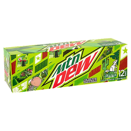 12 fl oz each. The original, the one that started it all. Exhilarates and quenches with its one of a kind taste.  #DOTHEDEW #MountainDew