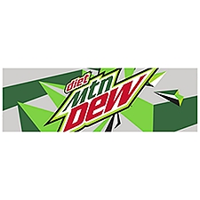 Mtn Dew Diet Soda, 12 fl oz, 12 count, 144 Fluid ounce
