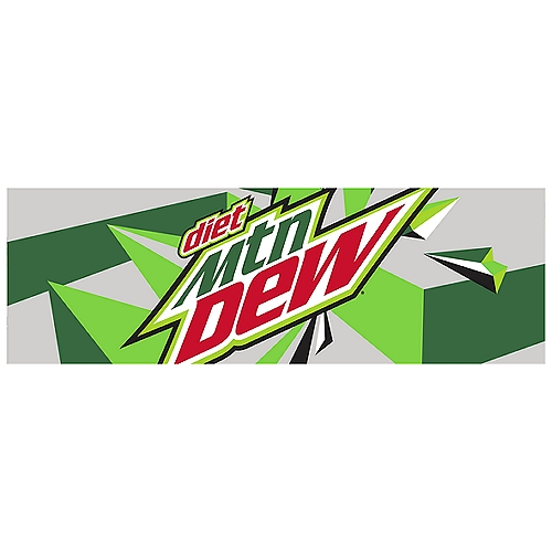 Mtn Dew Diet Soda, 12 fl oz, 12 count