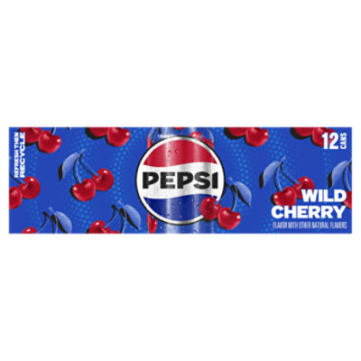 Pepsi Wild Cherry Soda, 355 ml, 12 count