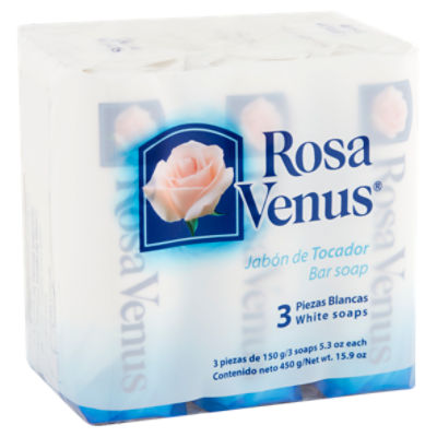 Rosa Venus Bar Soap, 3 count, 5.3 oz