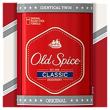 Old Spice Original Classic Deodorant Identical Twin Value Pack, 3.25 oz, 2 count