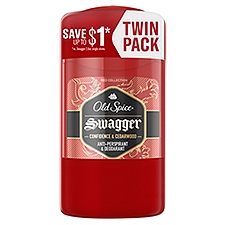 Old Spice Red Collection Swagger Antiperspirant and Deodorant for Men, 2.6 oz, Pack of 2