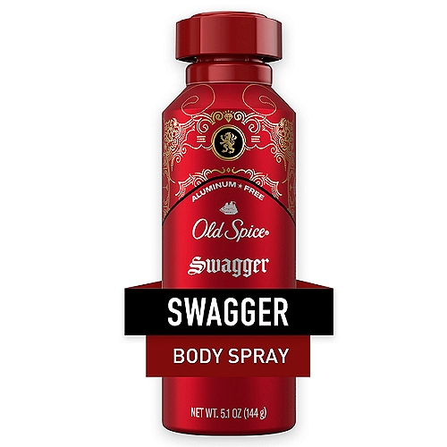 Old Spice Aluminum Free Body Spray for Men, Swagger, 5.1 Oz