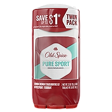 Old Spice High Endurance Pure Sport Antiperspirant / Deodorant Twin Pack, 3.3 oz, 2 count