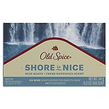 Old Spice Blue Agave + Fresh Waterfall Scent Bar Soap, 5.0 oz