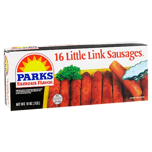 Parks Famous Flavor Little Link Sausages, 16 count, 16 oz