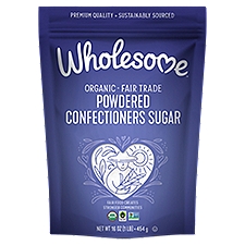 Wholesome Confectioners Sugar, Organic Powdered, 16 Ounce