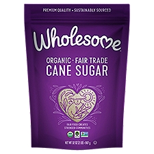 Wholesome Organic Fair Trade Cane Sugar, 32 oz, 32 Ounce