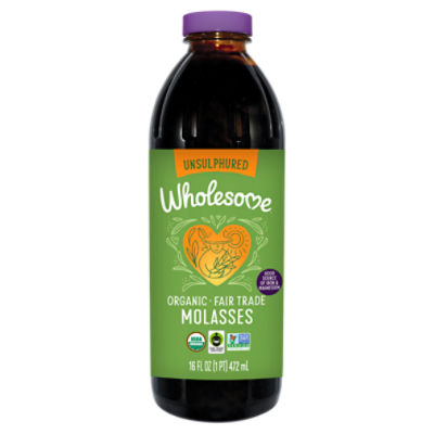 Wholesome Unsulphured Molasses, 16 fl oz