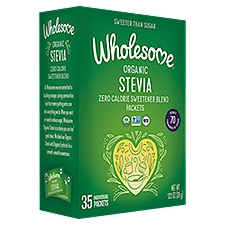 Wholesome Organic Stevia Zero Calorie Sweetener Blend Packets, 35 count, 1.23 oz