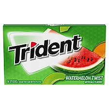 Trident Watermelon Twist Sugar Free Gum with Xylitol, 14 count