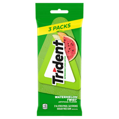 Trident Watermelon Twist Sugar Free Gum with Xylitol, 42 count ShopRite