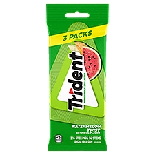 Trident Watermelon Twist Sugar Free with Xylitol, Gum, 3 Each