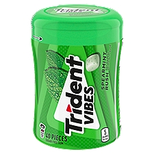 Trident Vibes Sugar Free Spearmint Rush Flavor, Gum, 40 Each