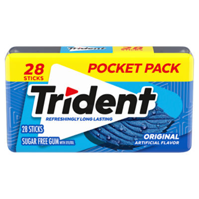 Trident Original Sugar Free Gum, 28 Piece Pocket Pack